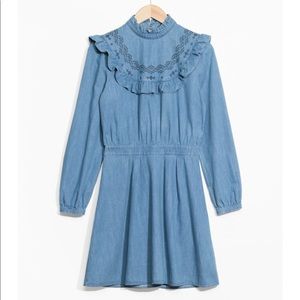 & other stories denim dress